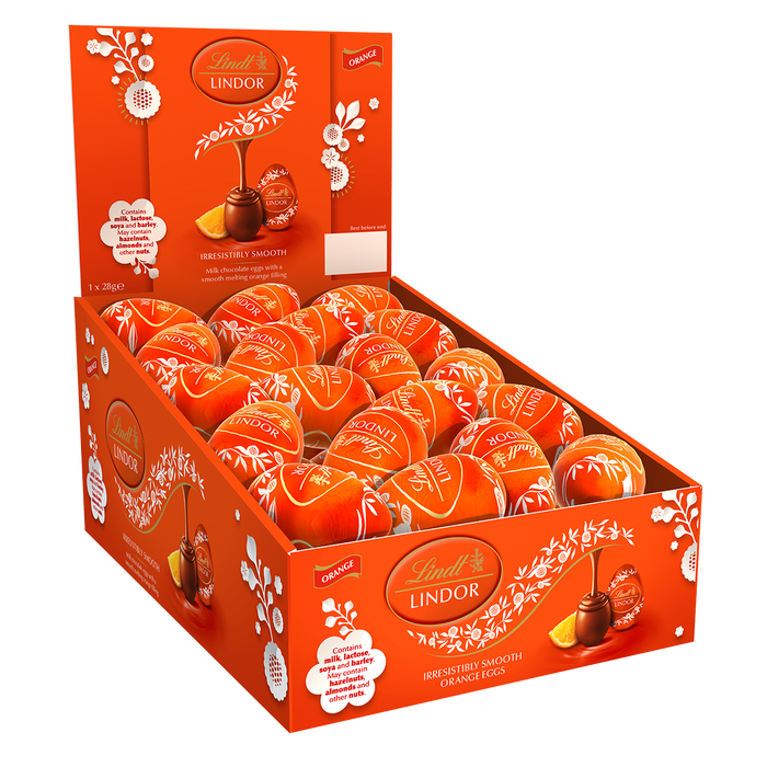 Lindt Lindor Milk Chocolate Orange Filled Egg ( UK )