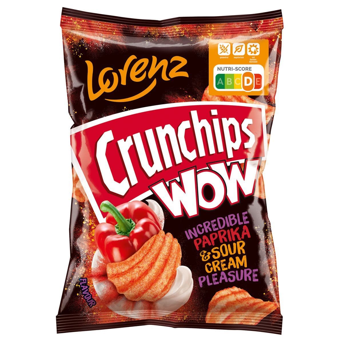 Lorenz Chips Wow Paprika  & Sour Cream Pleasure  80g ( Germany )