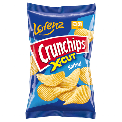 Lorenz Crunchips X-Cut Salted 75g ( Germany )