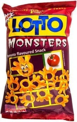 Lotto Monster Tomato Flavour 75g packet (Romania)