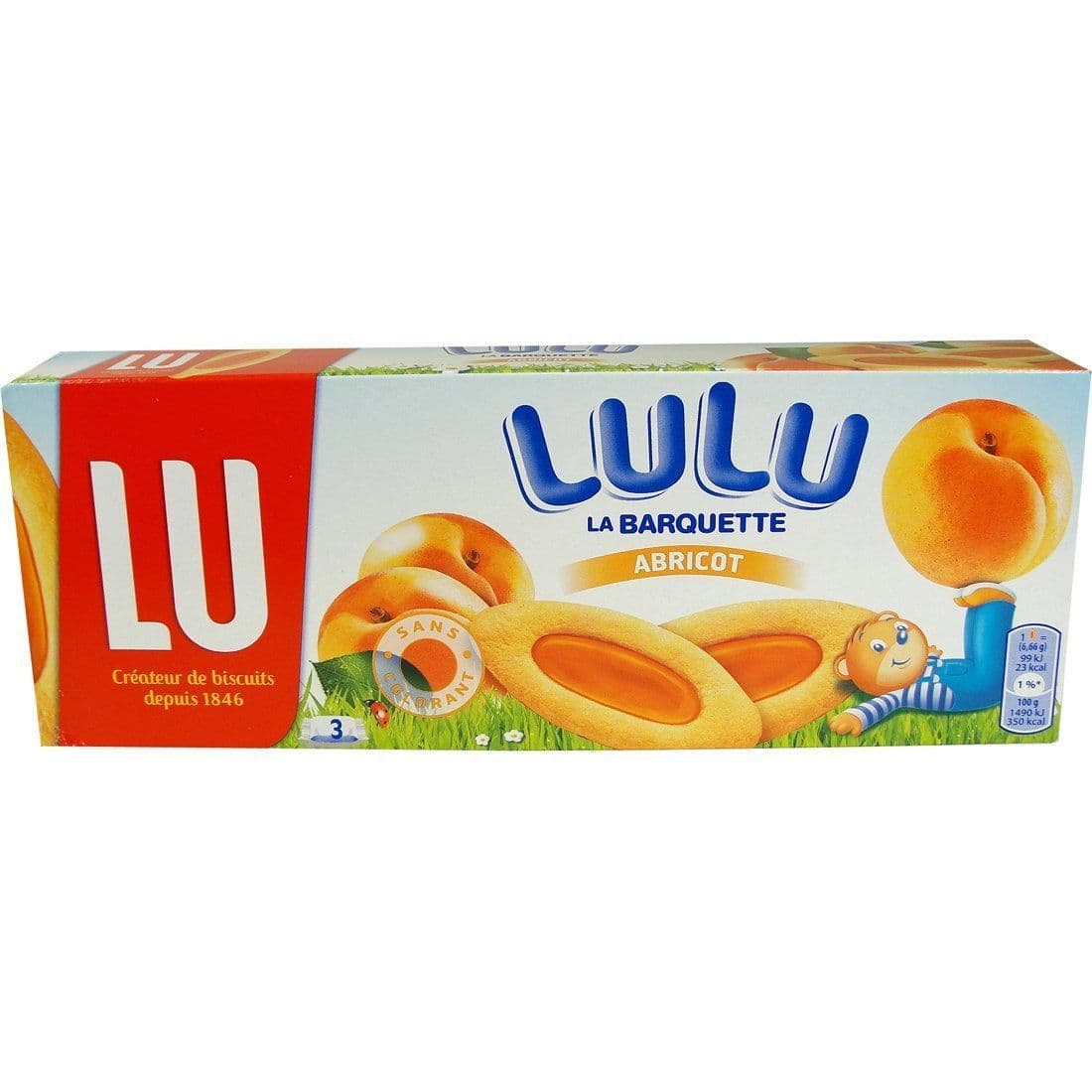 LU Barquette Apricot 120g &#x28; France &#x29;