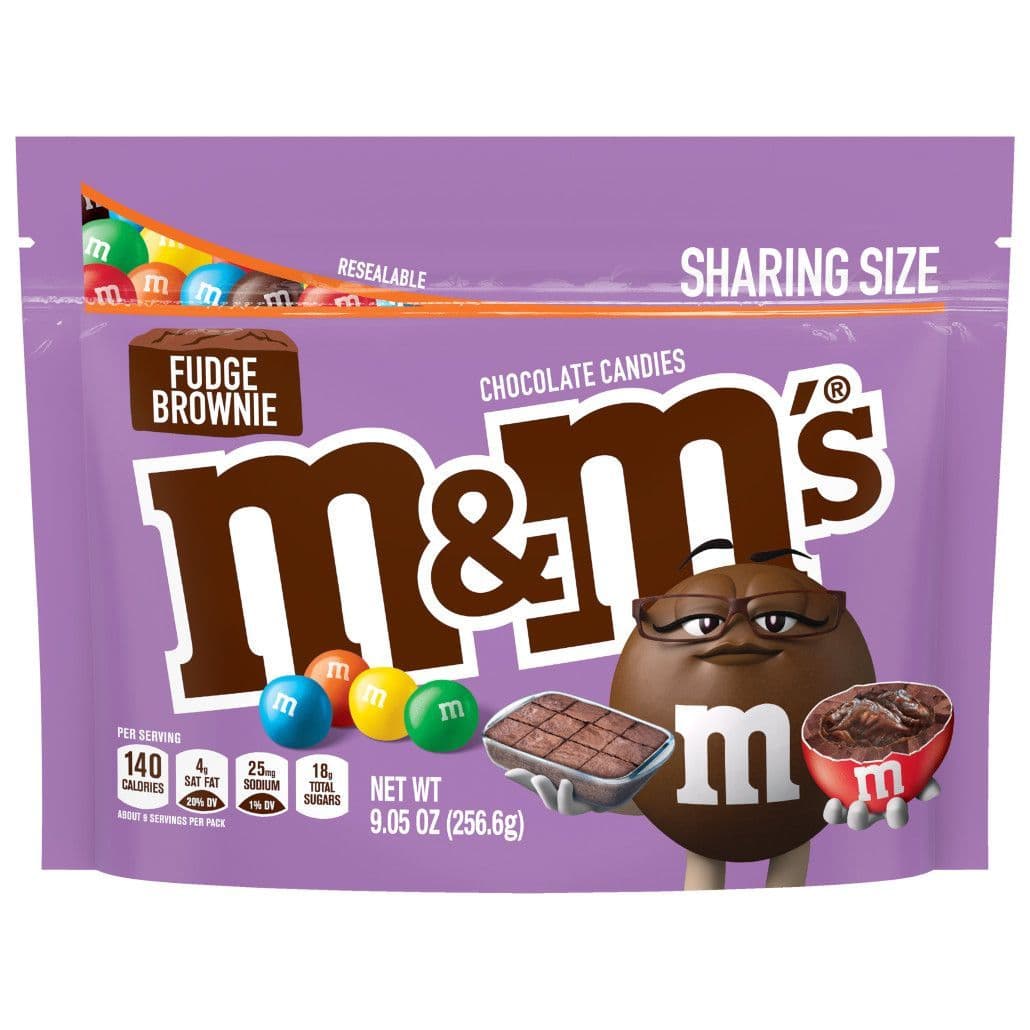 M&M Fudge Brownie Candy Sharing Size 9.05oz (256.6g) ( US )