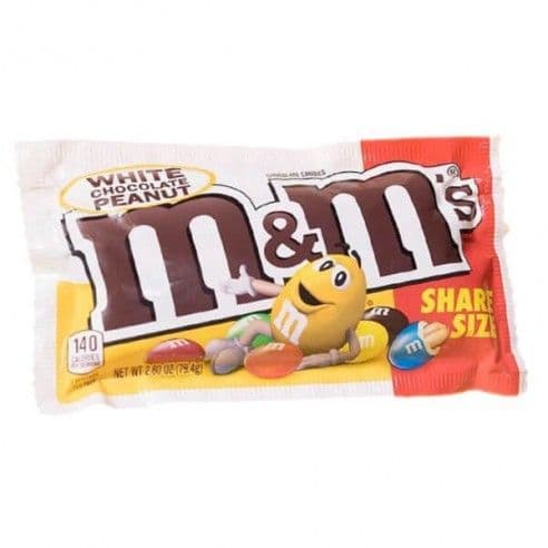 M&M White Chocolate Peanut Share Size 79g ( US )