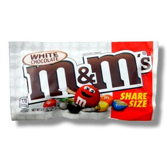 M&M White Chocolate Share Size 70g ( US )