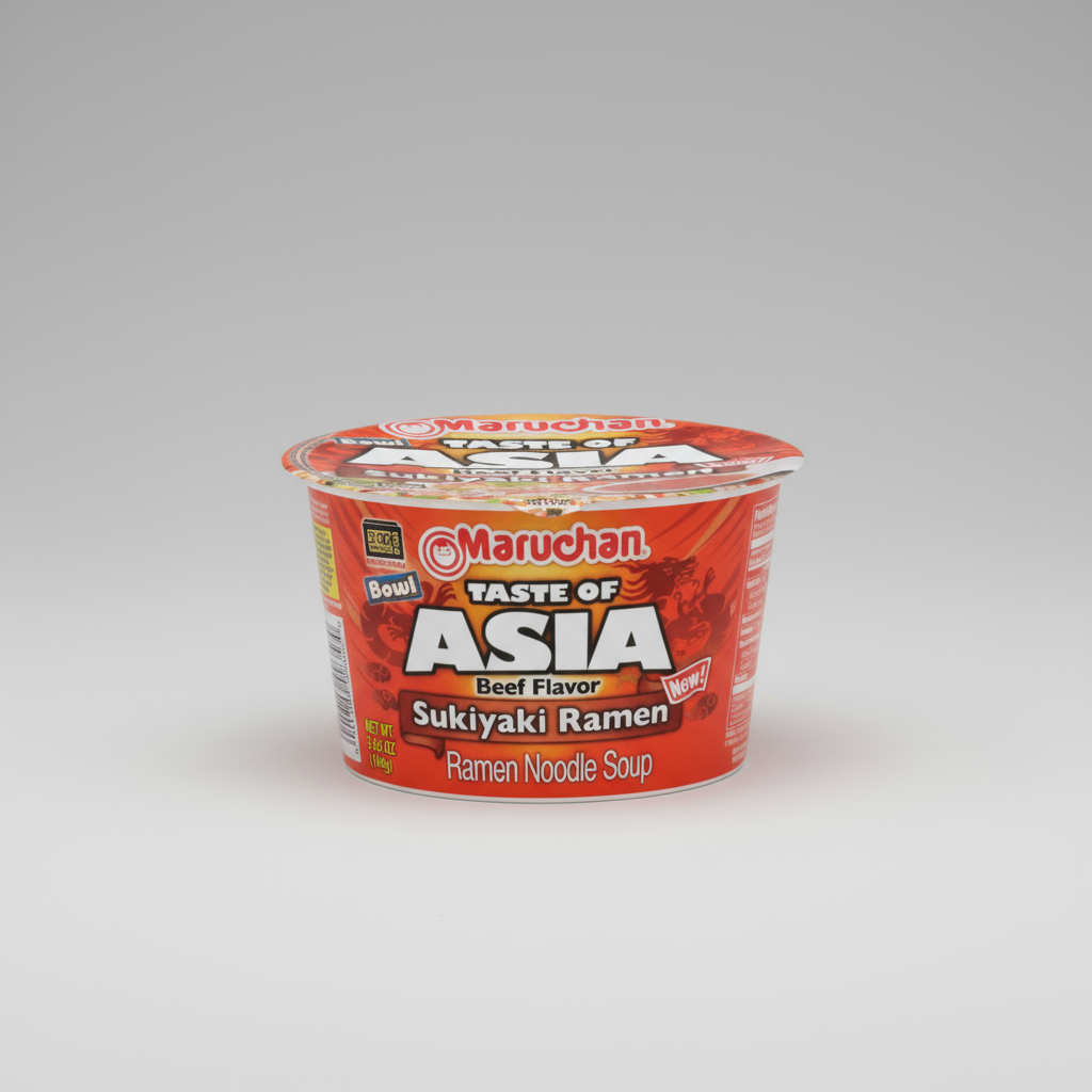 Maruchan Bowl Noodles - Beef Flavour Sukiyaki Ramen Bowl 3.66oz (104g) ( US )