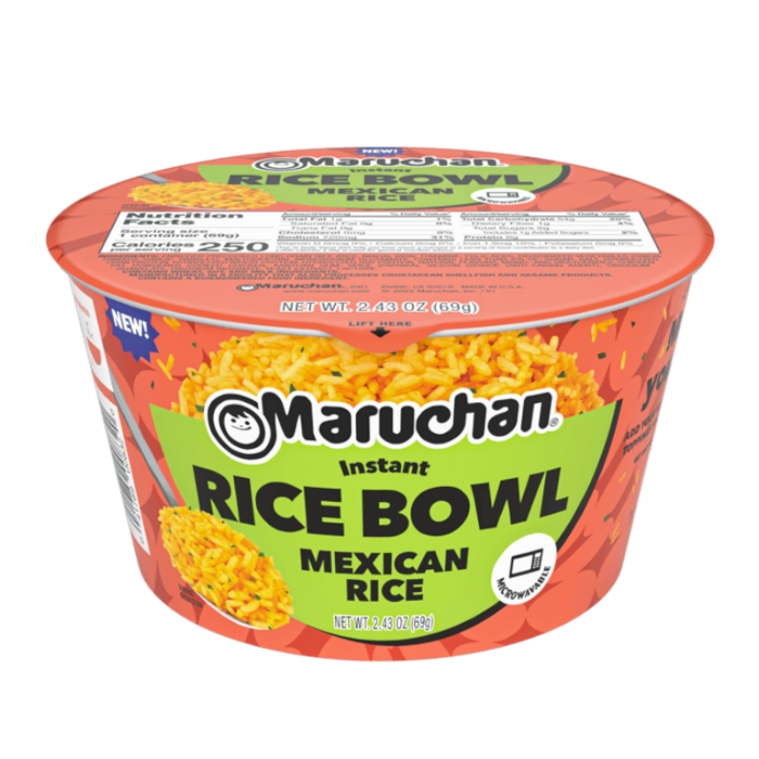 Maruchan Bowl Instant Rice Mexican 4.02oz (114g) ( US )