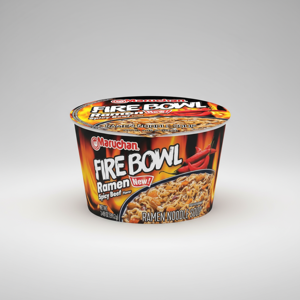 Maruchan Fire Bowl Noodles - Spicy Beef Ramen 3.49oz (99.2g)  ( US )