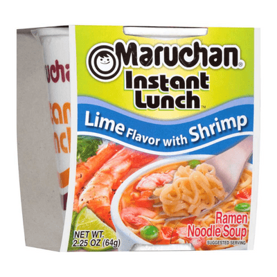 Maruchan - Instant Lunch - Lime With Shrimp Noodles - 2.25oz (64g)  ( US )
