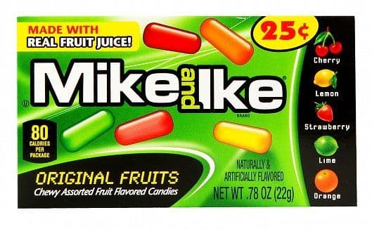 Mike and Ike Original Fruits Mini Box (US)