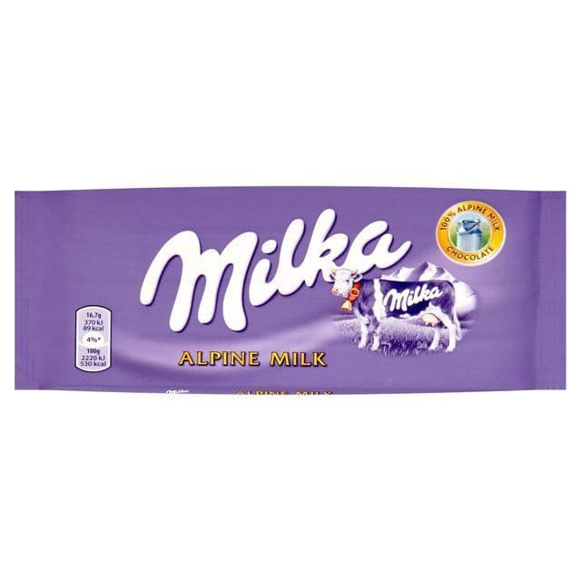 Milka Alpine Milk 100g Bar ( Poland )