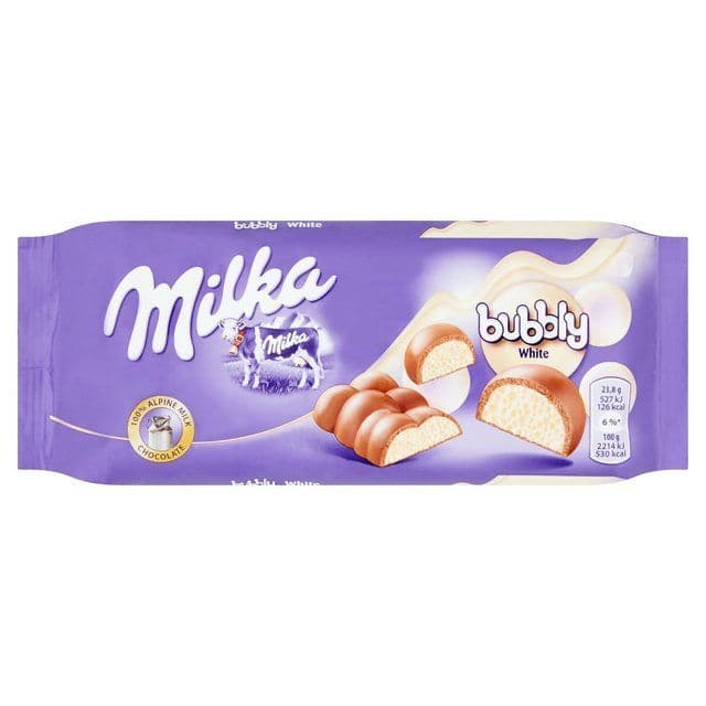 Milka Bubbly White 95g (Romania)