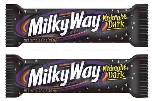 Milky Way Midnight Dark Chocolate 1.76 oz -49.9g ( US )