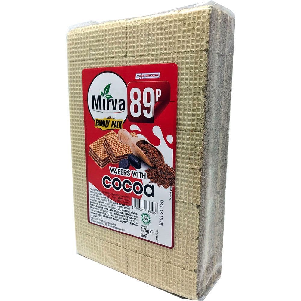 Mirva Wafer with Cocoa Family Pack 375g (Republic of Macedonia)