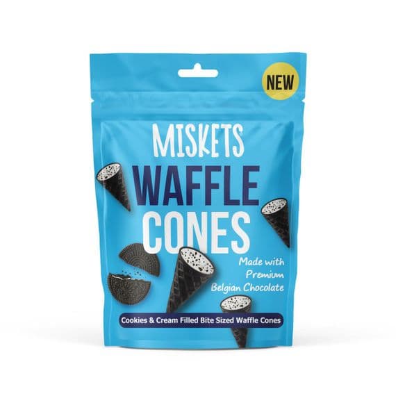 Miskets Cookies and Cream Cones 50G