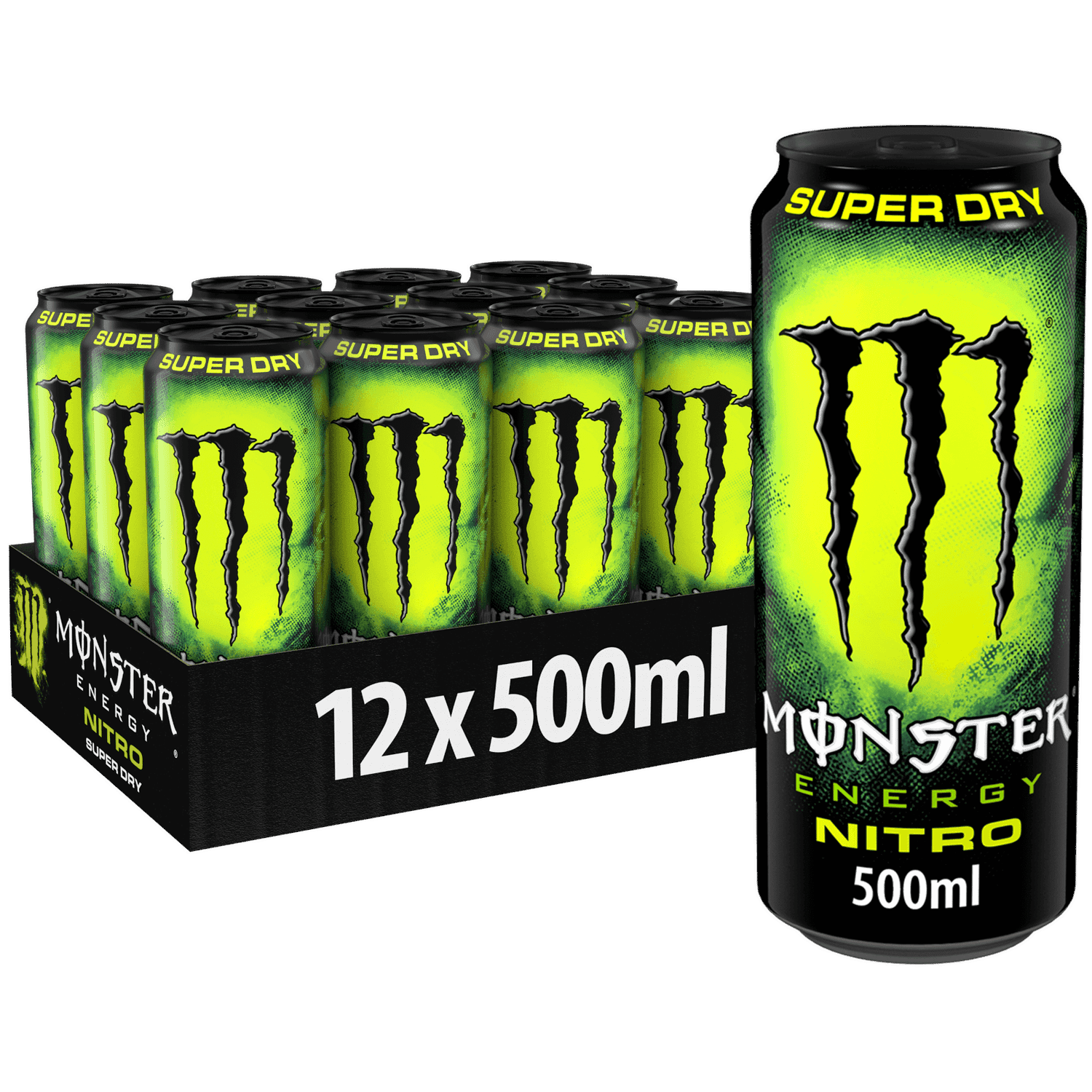 Monster Nitro Super Dry Energy Drink 500ml  (UK)