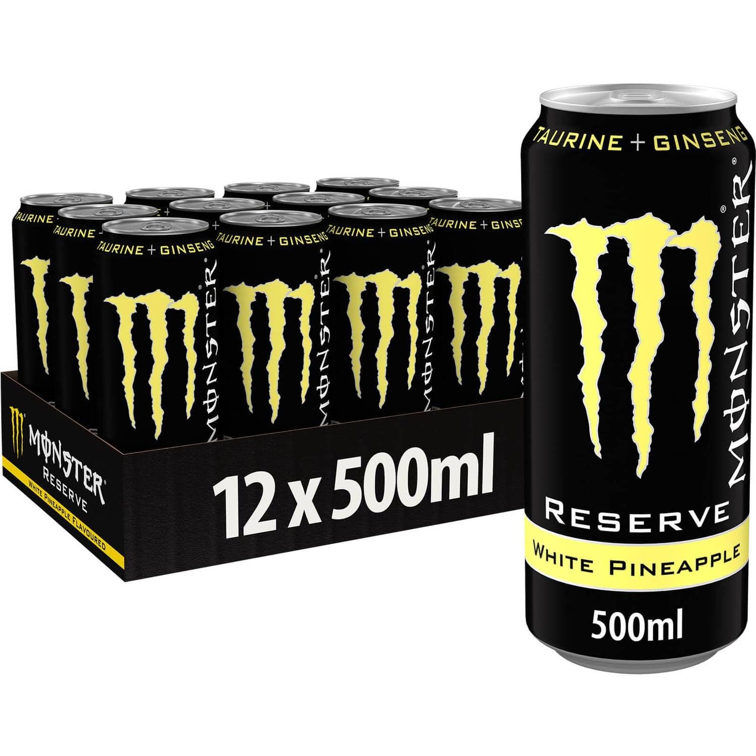 Monster Reserve White Pineapple Energy Drink 500ml  (UK)