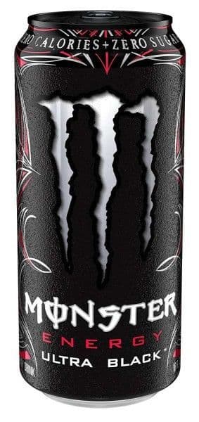 Monster Ultra Black Energy Drink 500ml  (UK)