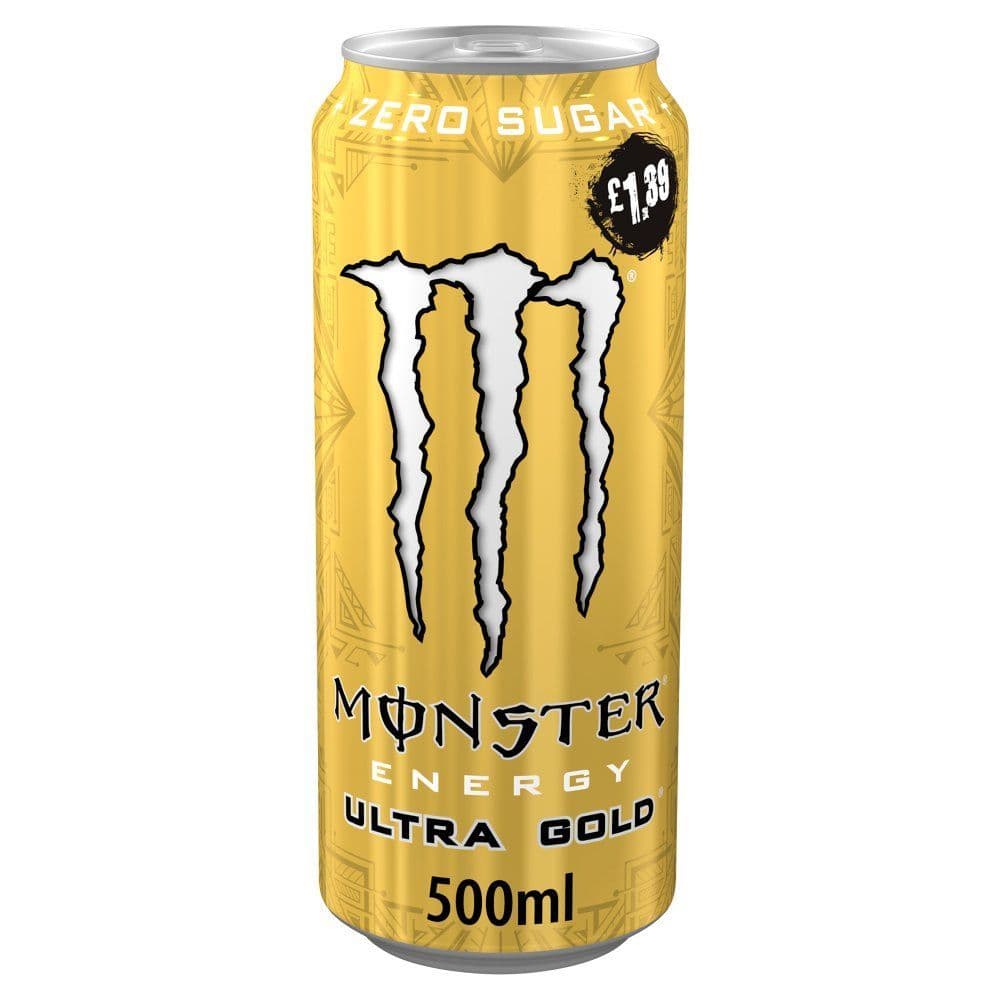 Monster Ultra Gold Energy Drink 500ml  (UK)