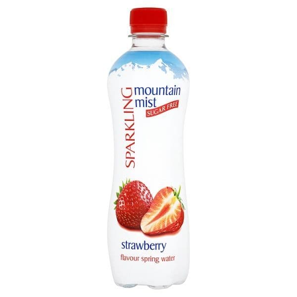 Mountain Mist Sparkling Sugar Free Strawberry Flavour Spring Water 500ml (UK)