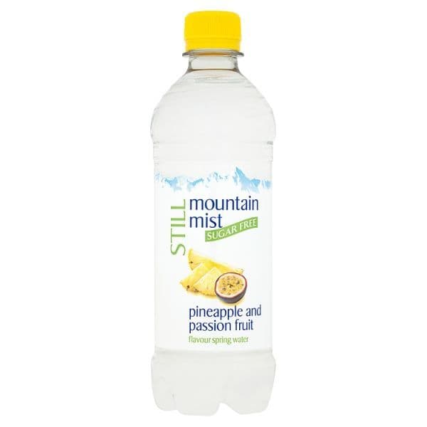Mountain Mist Still Sugar Free Pineapple and Passion Fruit Flavour Spring Water 500ml