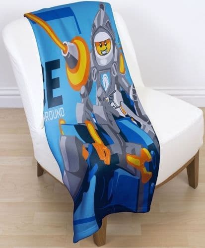 Official Lego Knights "Power" Character Fleece Snuggle Blanket Throw