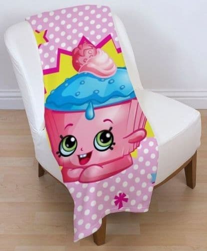 Official Shopkins "Jumble" Character Fleece Blanket Snuggle Throw