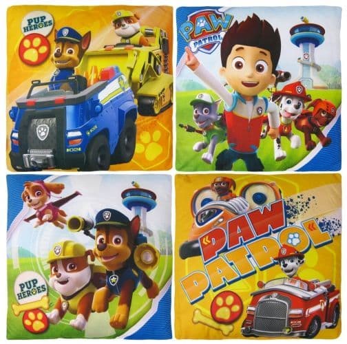 PAW Patrol "Marshall, Chase & Rubble" Character Filled Cushion Pillow