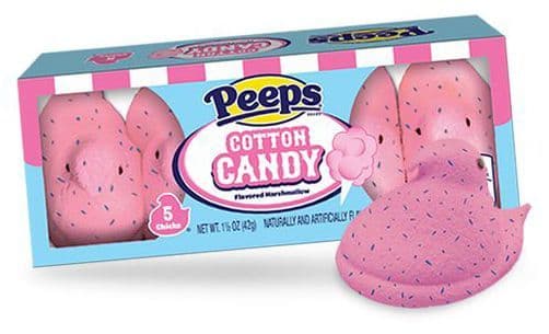 Peeps Cotton Candy Chicks 43g (5ct)  (US)