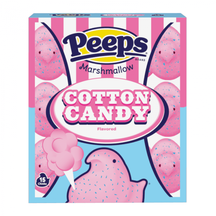 Peeps Cotton Candy Marshmallow Chicks 15PK 4.5oz (127g) ( US )