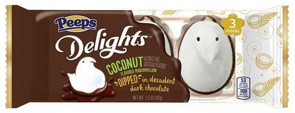 Peeps Delights Dark Chocolate Dipped Coconut Chicks (US)
