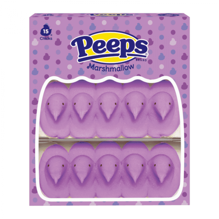 Peeps Easter Lavender Marshmallow Chicks 15PK 4.5oz (127g)