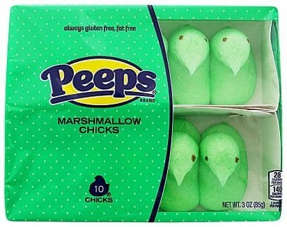 Peeps Green Marshmallow Chicks 10 pack  ( US )