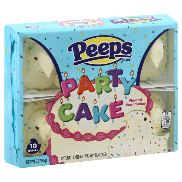 Peeps Party Cake Marshmallow Chicks 10 pack  (US)