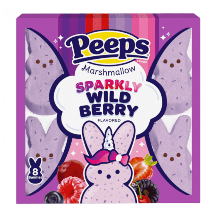 Peeps Sparkly Wild Berry Marshmallow Bunnies 8PK 3oz (85g) ( US )