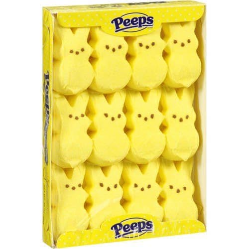 Peeps Yellow  Marshmallow Bunnies (12ct)  (US)