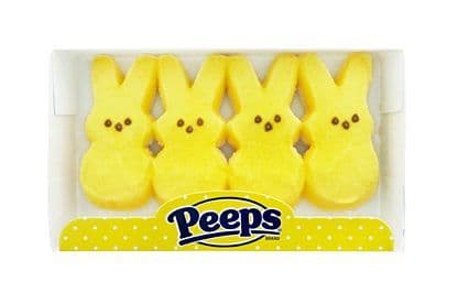 Peeps Yellow Marshmallow Bunnies (4ct)  (US)