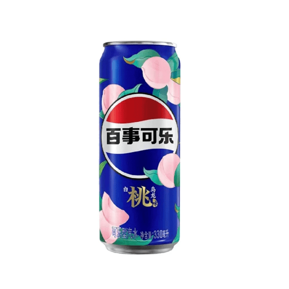 Pepsi Peach Oolong Drink 330ml Slimline Can ( China )