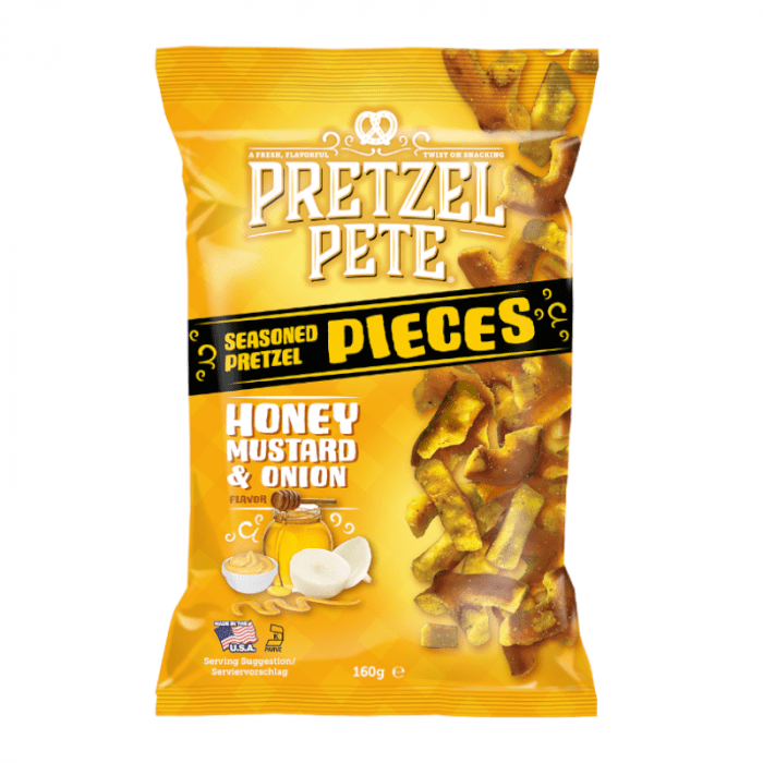 Pretzel Pete Honey Mustard & Onion Seasoned Pretzel Pieces 160g ( US )