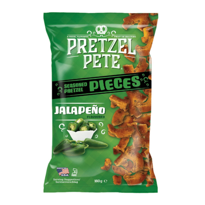 Pretzel Pete Jalapeno Seasoned Pretzel Pieces 160g  ( US )