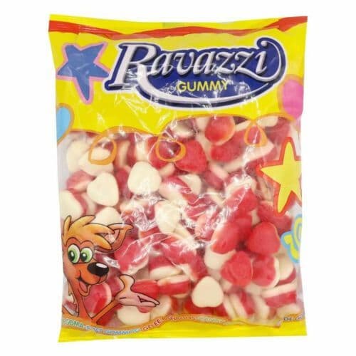 Ravazzi Strawberry & Cream Red Gummy Hearts ( Italy