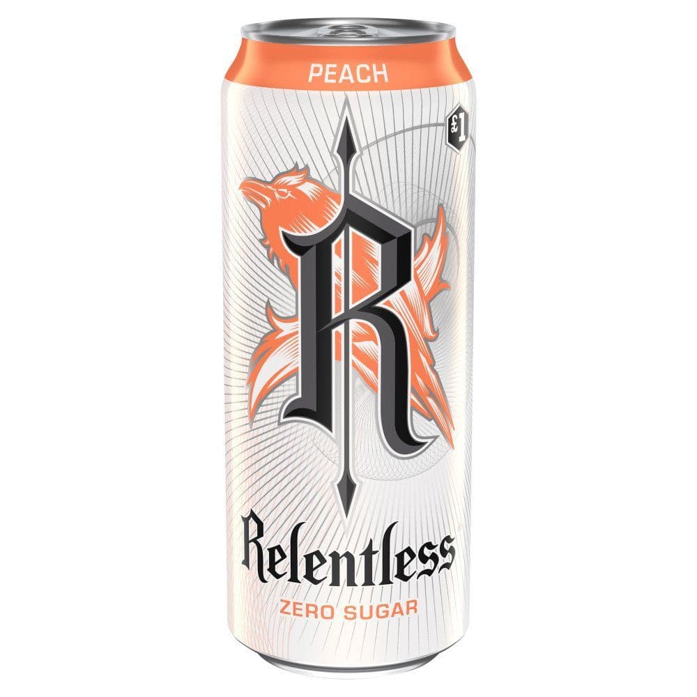 Relentless Peach Zero Energy Drink 500ml  (UK)