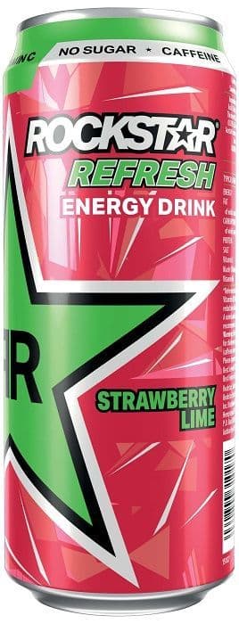 Rockstar Refresh Energy Drink Strawberry Lime 500ml   (UK)