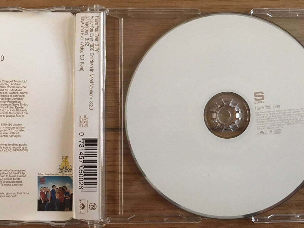 S Club 7 Have You Ever  CD Single