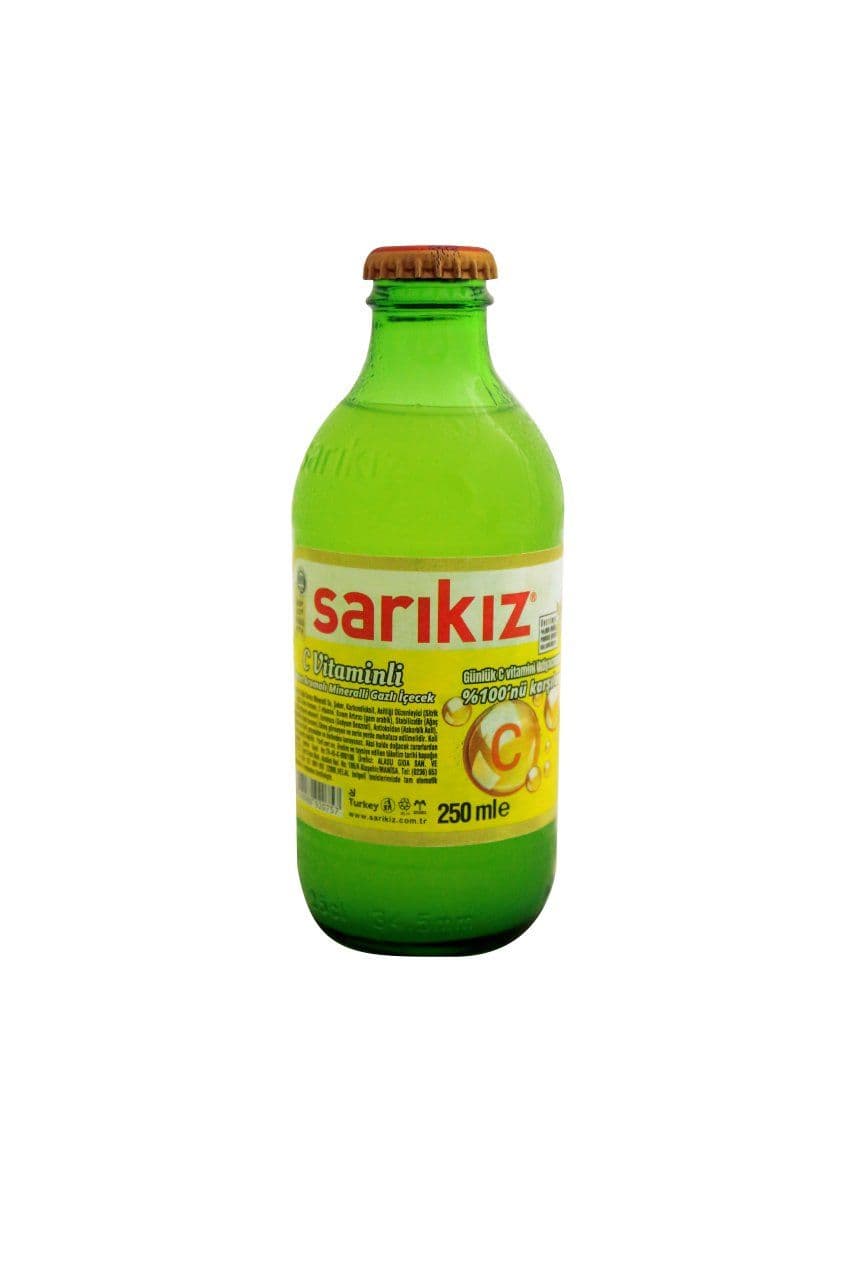 Sarikiz C Vitamin Lemon Flavoured Mineral Carbonated Drink 250ml ( Turkey )