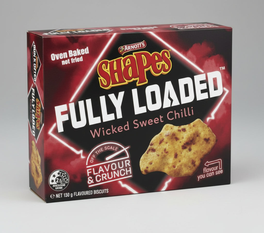 Arnotts Shapes Fully Loaded - Wicked Sweet Chilli 130g ( Australia )