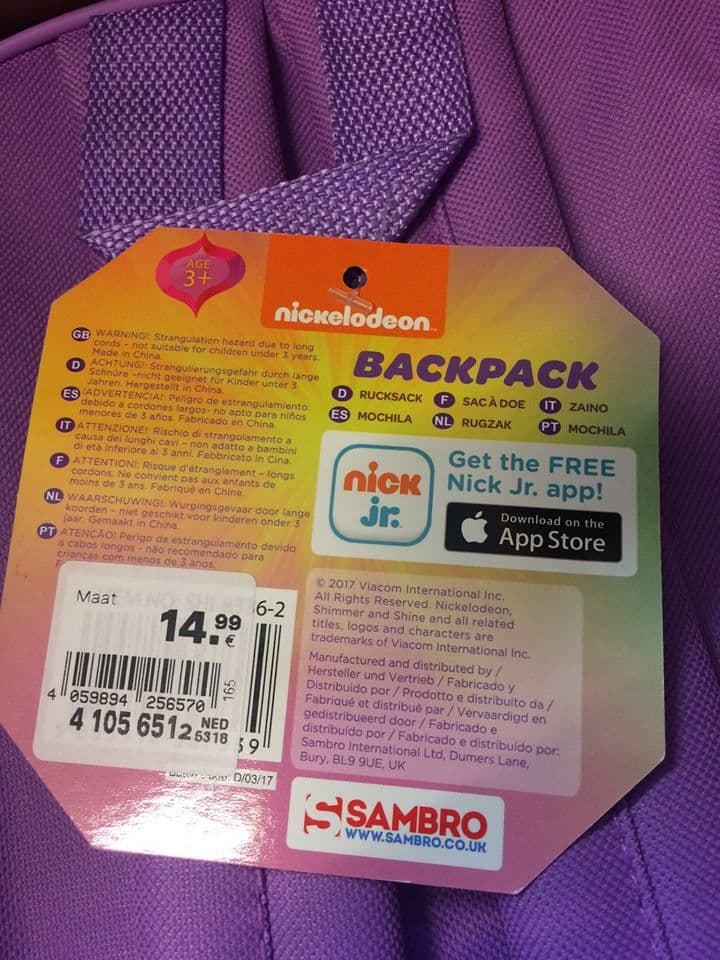 Shimmer & Shine Junior Backpack