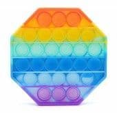 Silicone  Pop it  Bubbles Fidget Sensory Toy Rainbow Octagon