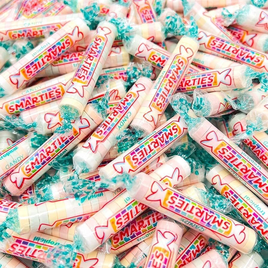 Smarties Candy Rolls Tropical 100g Pick n Mix ( US )
