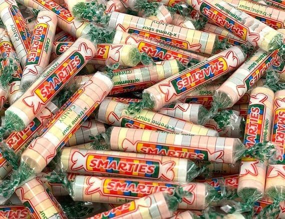 Smarties Candy Rolls X-Treme Sour 100g Pick n Mix  ( US )