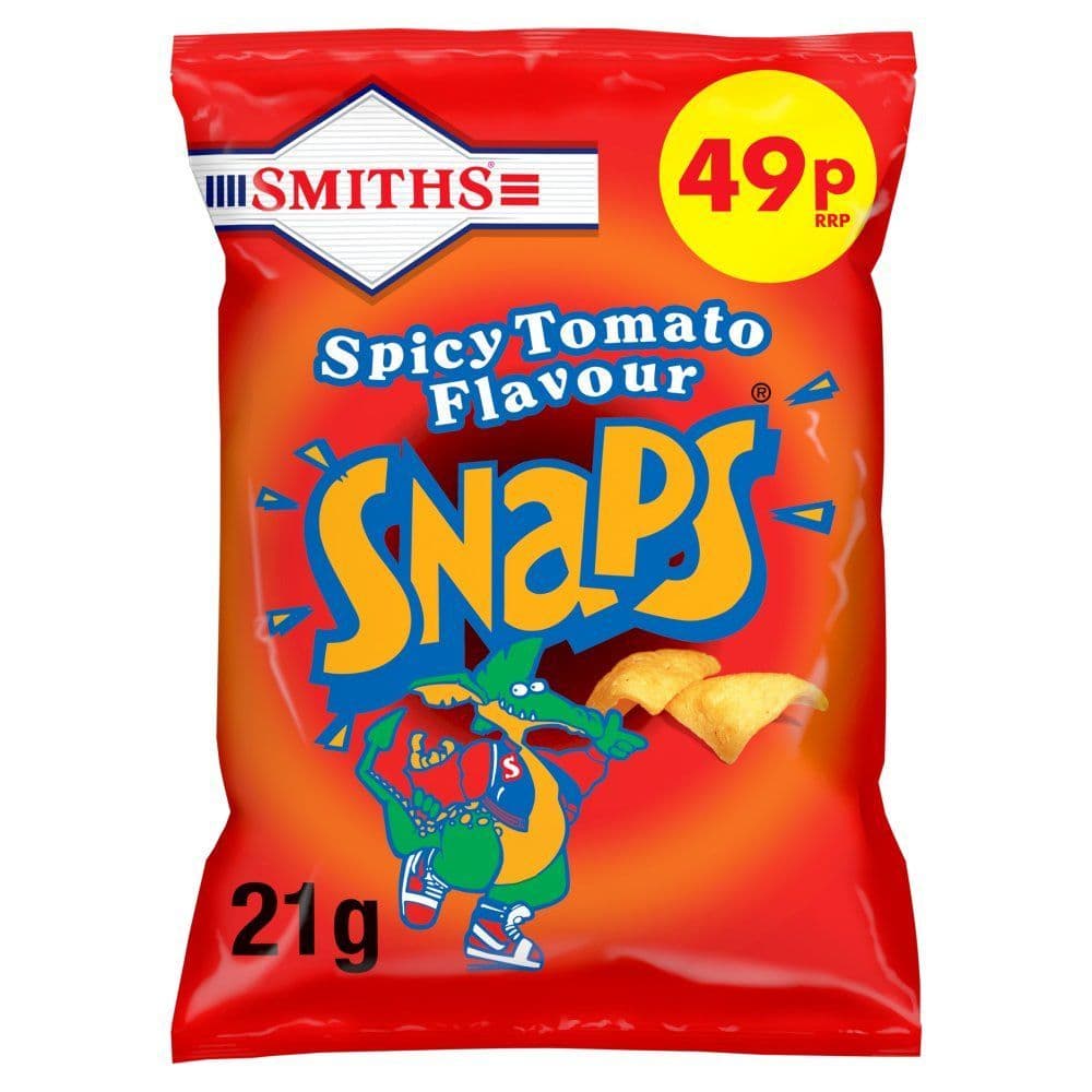 Smiths Snaps Spicy Tomato Snacks Crisps 21g  ( UK )